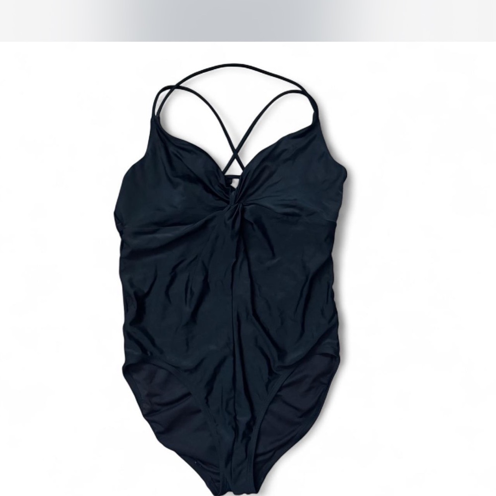 Time and Tru Black One Piece Swimsuit